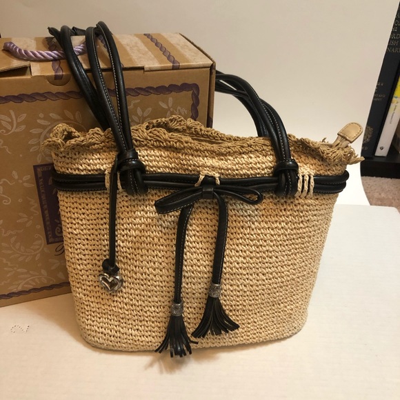 Brighton Handbags - Brighton woven straw purse